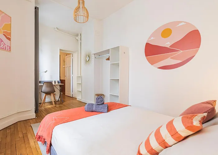 L'haussmannien - Spacieux 4 - Centre - Gare Apartament Reims